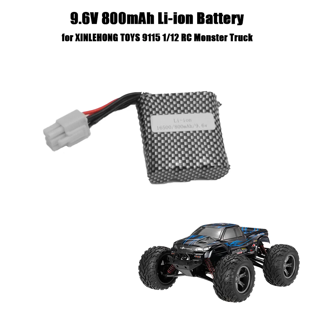 RC автомобиль литий ионный аккумулятор 9 6 V 800mAh для игрушки xinlehong 9115 1/12 40 км/ч RTR