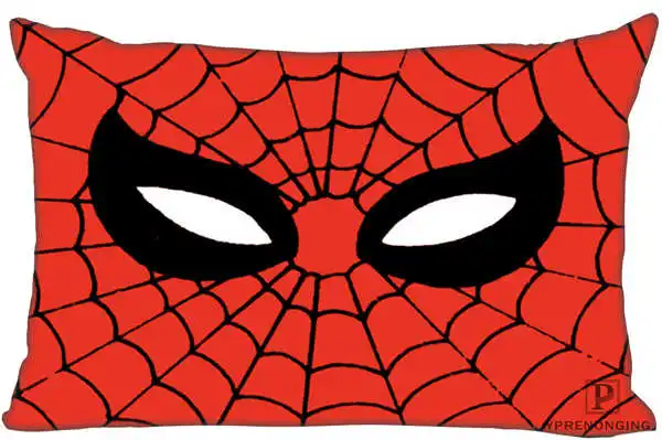 Rectangle Pillowcase Пользовательские Бэтмен и Человек-паук логотип молния на прямоугольную наволочку 35x45,40x60 см(с одной стороны печати) 180516-09 - Цвет: Rectangle Pillowcase
