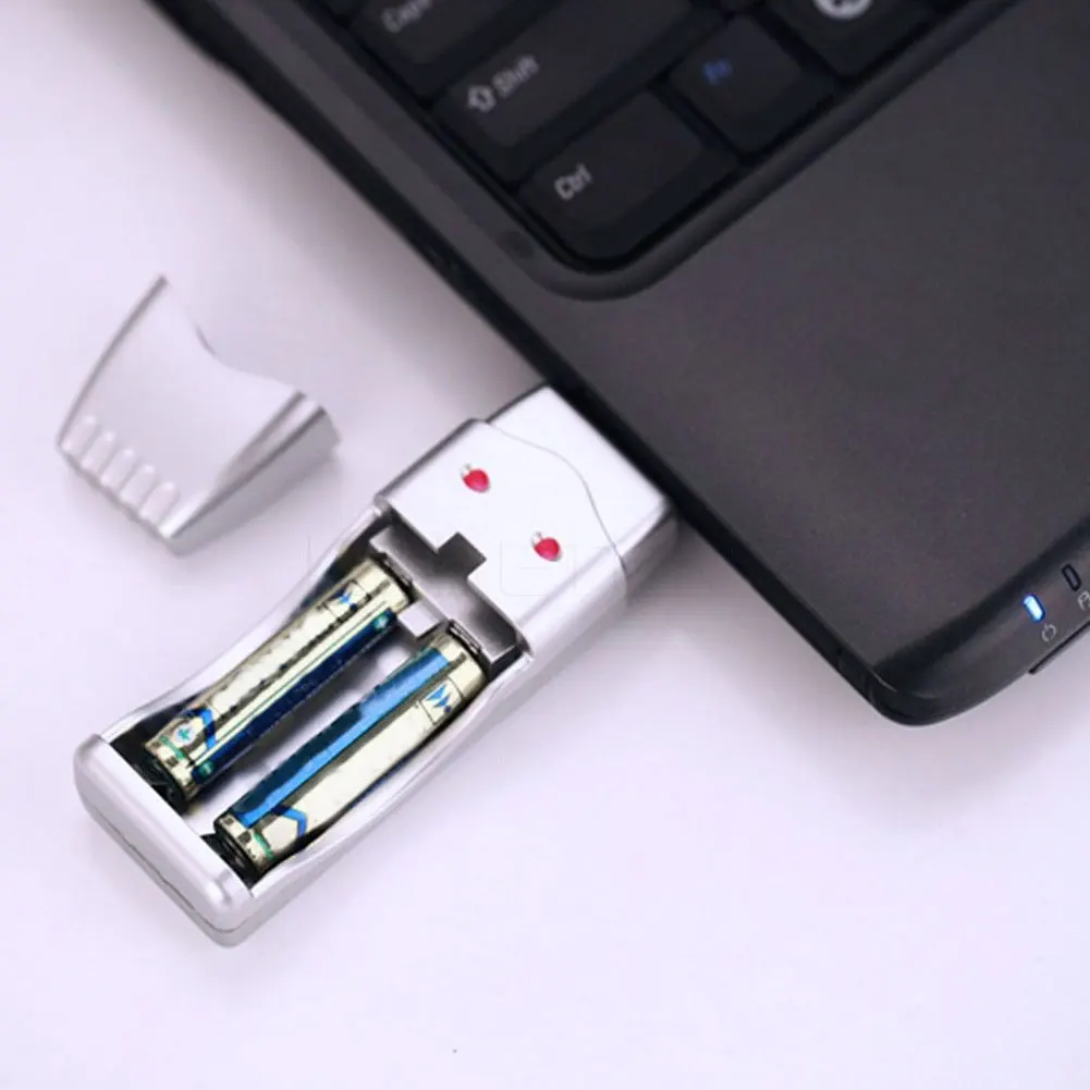 2 слота зарядное устройство для батарей AA / AAA Ni-MH USB | Электроника