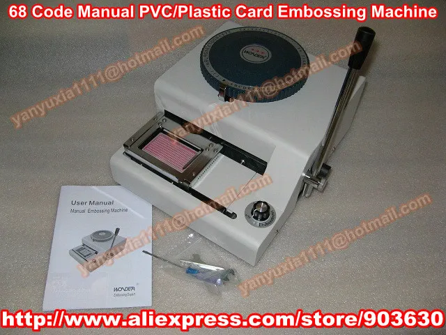 100-процентная гарантия новая штамповочная машина 68 букв ручная для тиснения карт
