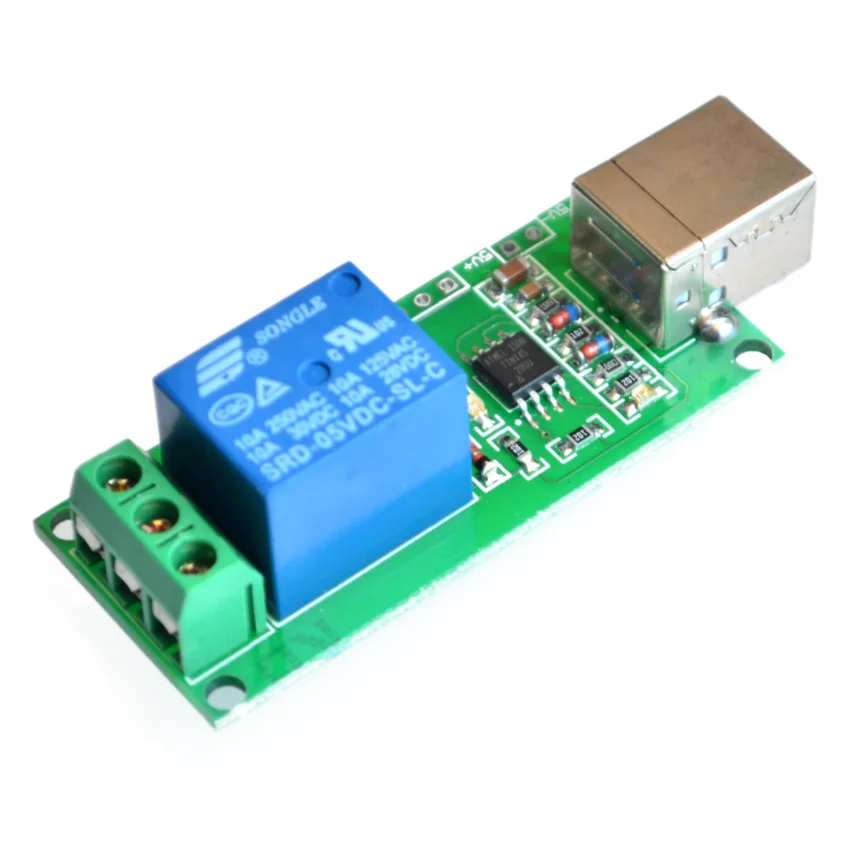 USB реле 5 В 1 канальное программируемое Компьютерное управление для умного