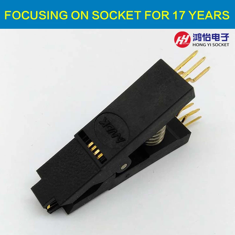 BIOS SOP8 SOIC8 согнутый оригинальный тестовый зажим шаг 1 27 мм Универсальный корпус для