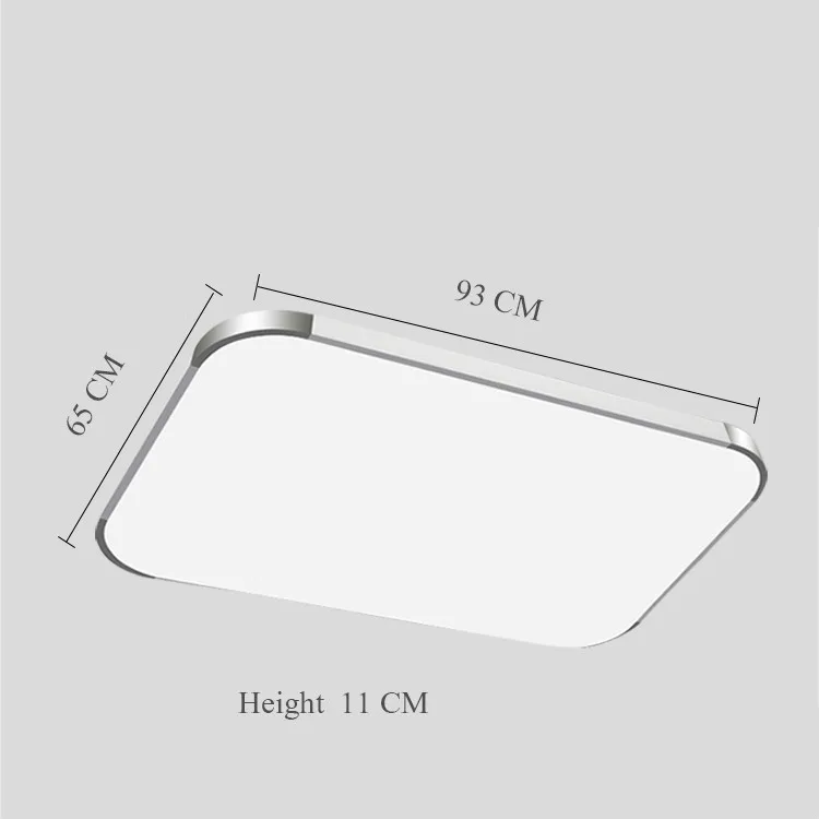 Dim 93X65 96W 50% скидка современный светодиодный потолочный светильник Apple квадратная 24 Вт 30 см светодиодный потолочный светильник кухонный светильник для спальни современная гостиная - Цвет корпуса: Dim 93X65 96W