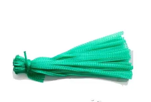 green 40cm 50pcs Белый, желтый, красный фруктовый сетчатый мешок, пластиковая Сетчатая Сумка, домашняя чистая пищевая упаковка, сетчатый мешок для чеснока, кухонный сетчатый пакет - Цвет: green 40cm 50pcs