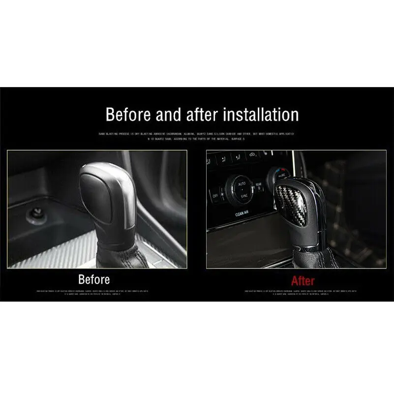 Углеродного волокна ручка переключения рулевого механизма автомобиля сбоку