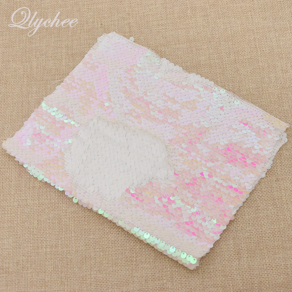 A4 Яркая блестящая двухсторонняя двусторонняя ткань из полиэстера с блестками 21x29