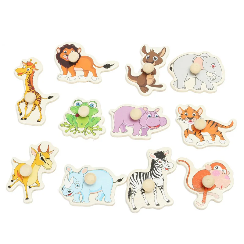 Игрушки для маленьких детей деревянные головоломки/рукой захватите Board Набор