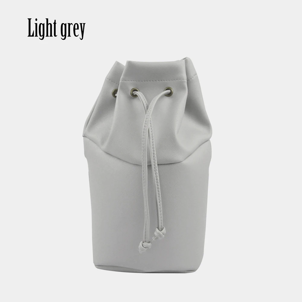 light grey Tanqu искусственная кожа внутренний карман подкладка для Obasket Obag чистый цвет шнурок сумка Вставка для O ведро O Мешок - Цвет: light grey