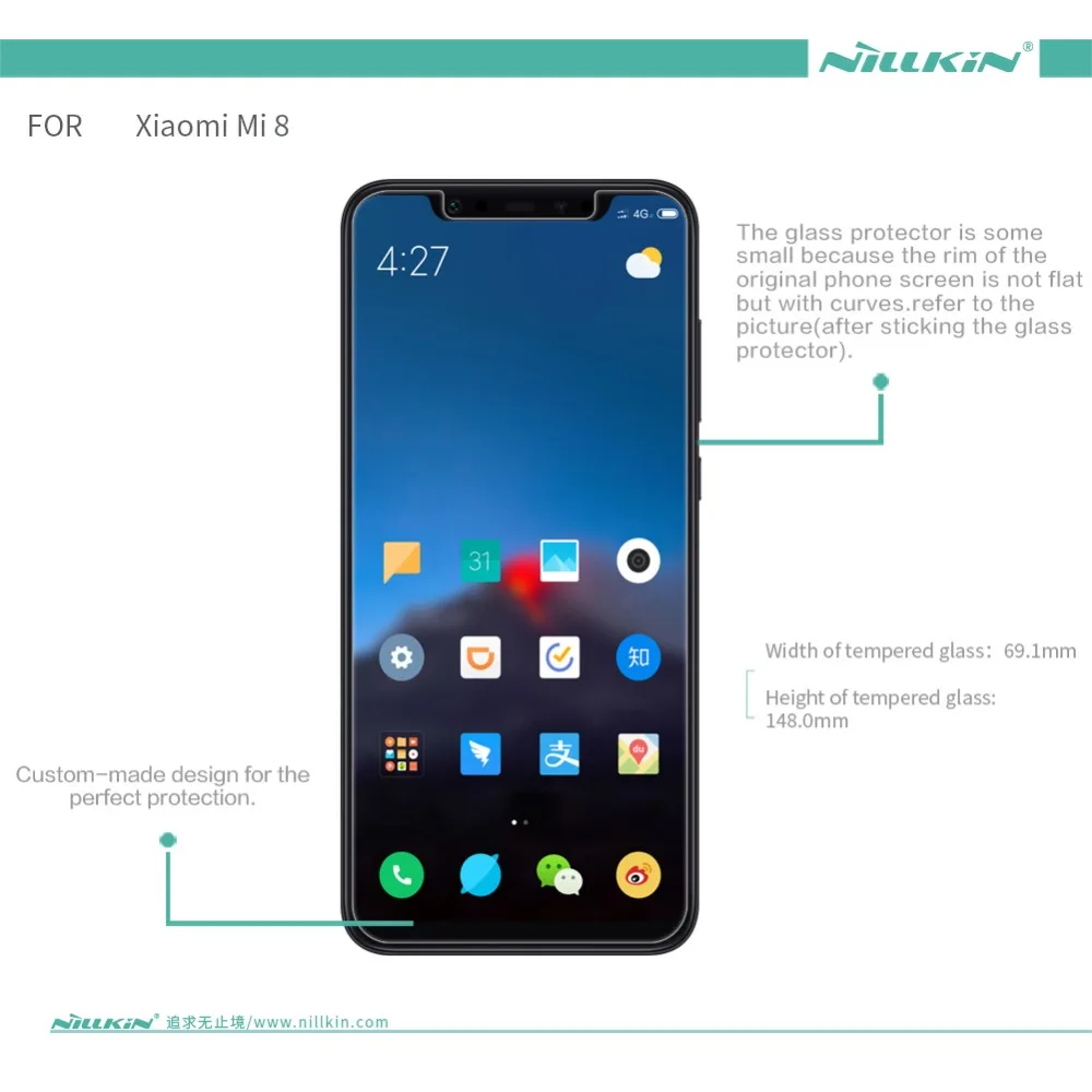 Для Xia mi 8 mi 9 стекло Nillkin Amazing H Закаленное стекло Защитная пленка для экрана для Xiaomi mi 9 mi 8 пленка для мобильного телефона