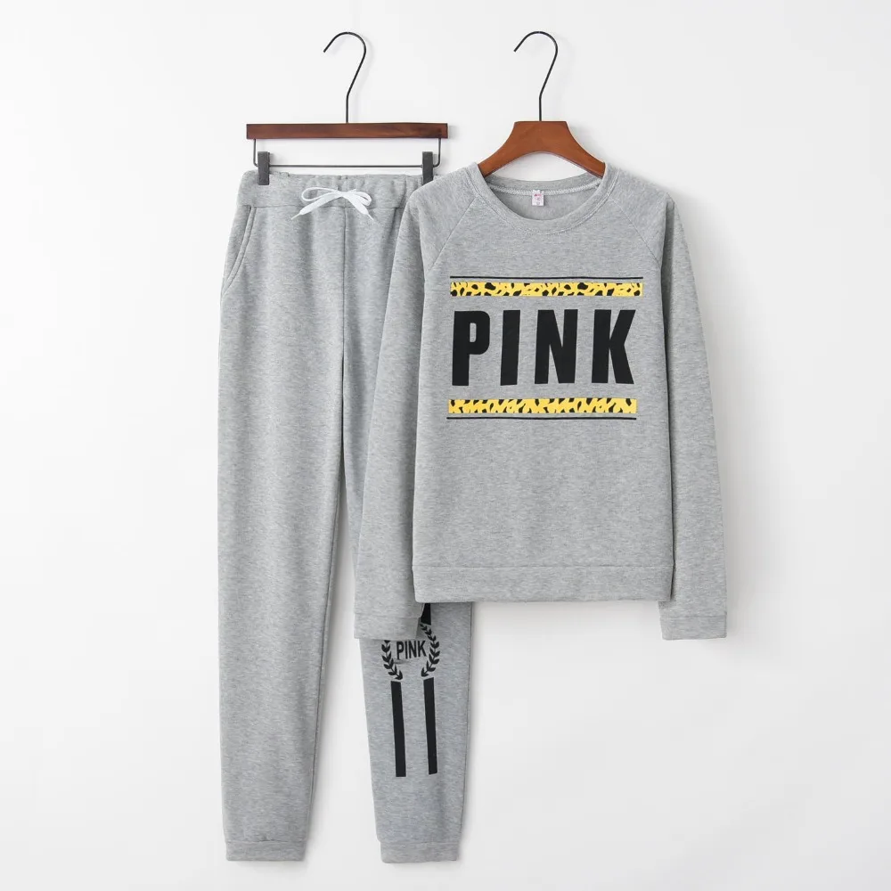 Модный весенне-осенний комплект из 2 предметов женский спортивный костюм