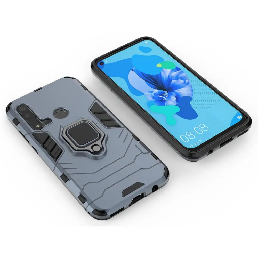 Роскошный бронированный противоударный чехол для Huawei Nova 5i телефона задняя