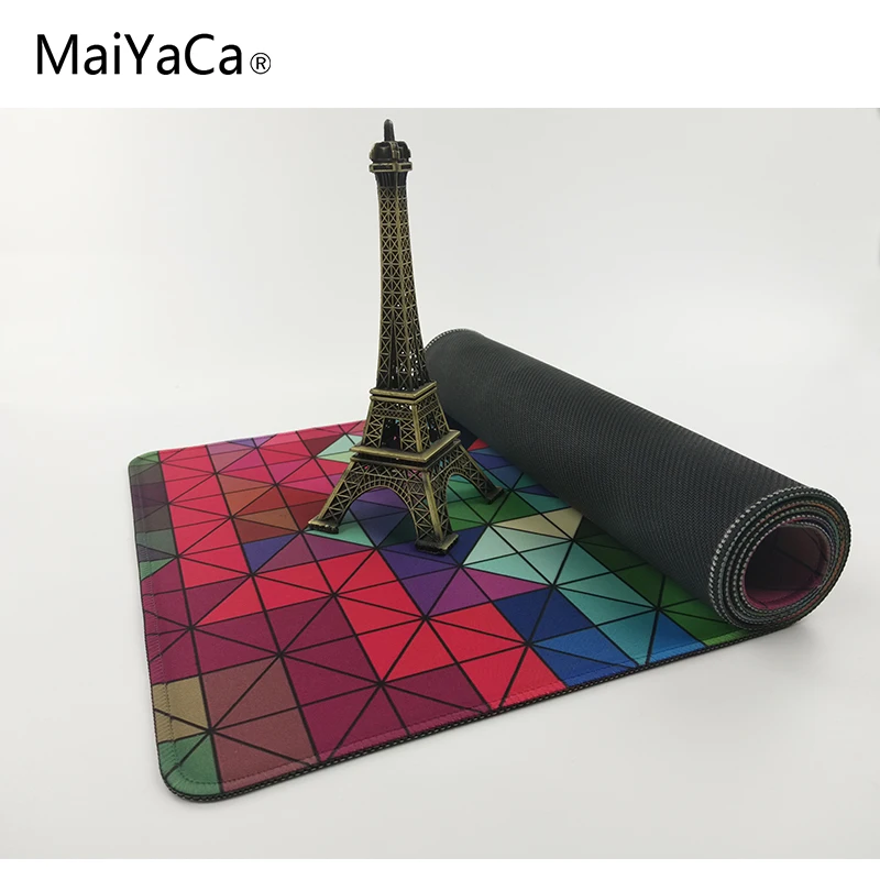 MaiYaCa цветные нашивки, не оверлочные края и оверлочные края, коврик для мыши, коврик для мыши, большой рождественский подарок, точечный подарок