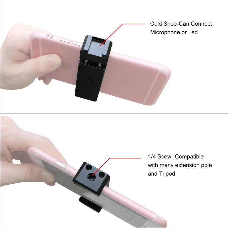 Алюминиевый Универсальный держатель для телефона подставка с зажимом адаптер