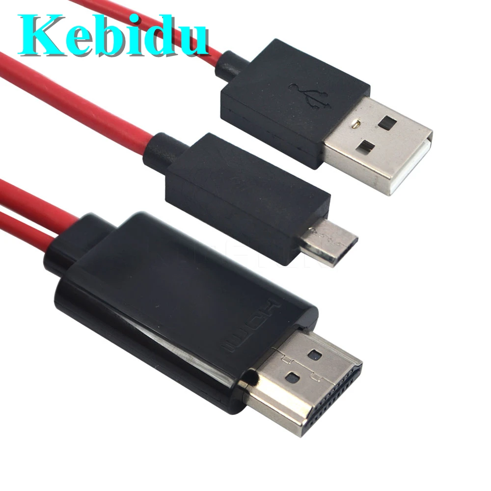 Kebidu 2 м Micro HDMI-совместимый кабель HDMI штекер-штекер HD 1080P адаптер для Samsung LG Song HTC Moto
