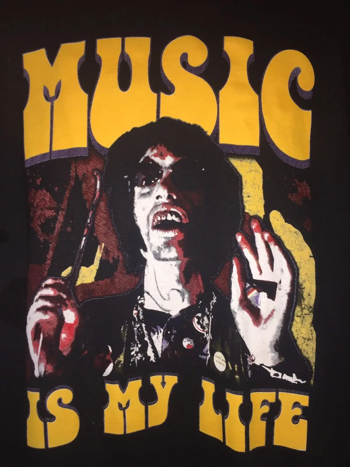 Choptop Music Is My Life футболка кожаное Техас Бензопилы резня ужас|texas chainsaw massacre|t-shirt musicmusic