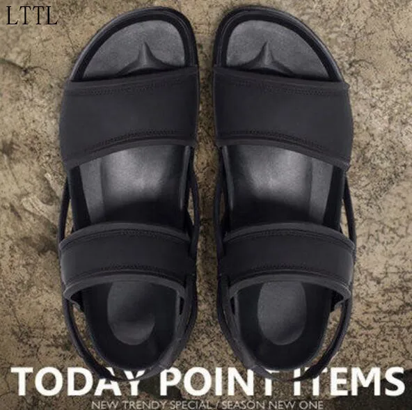 2017 LTTL летние мужчины плоским пятки сандалии лодыжки ремень камуфляж мужские