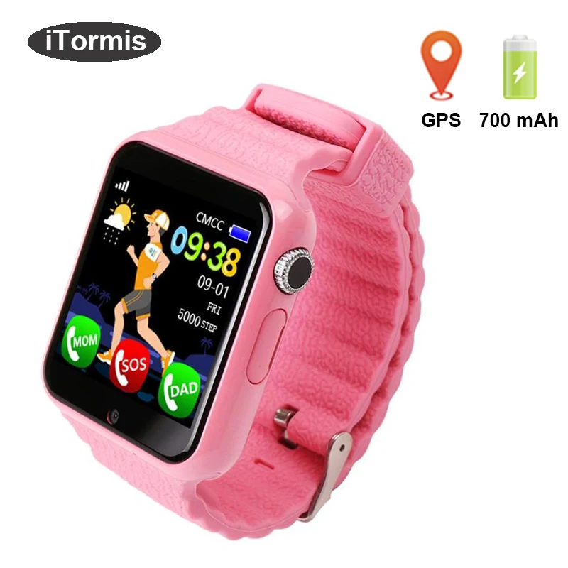 Itormis дети gps часы Smart детские Bluetooth Smartwatch телефон sim-карты SOS Безопасность детей