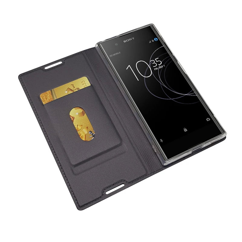Чехол TIKONO для Sony Xperia XA1 Plus чехол XA1Plus 5 роскошный кожаный книжка чехлы телефонов 2