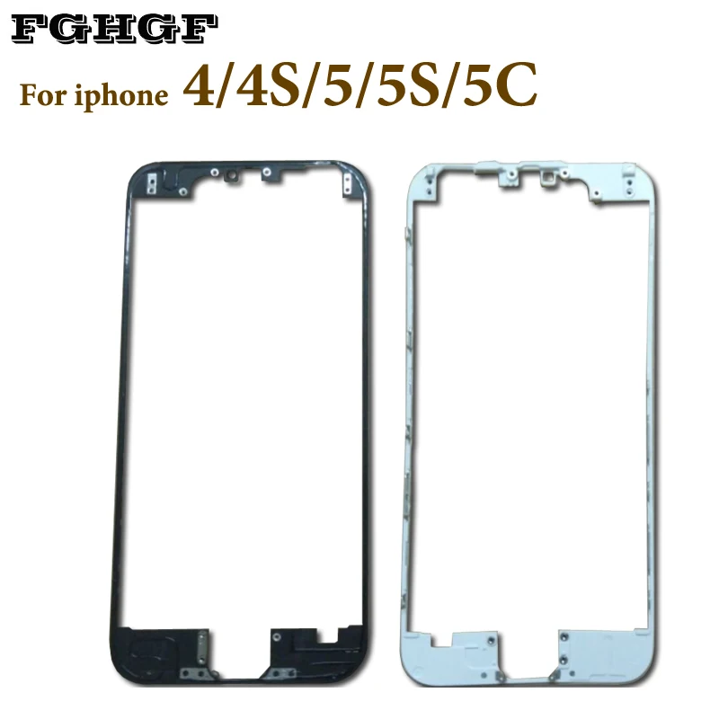 FGHGF 10 шт./лот ЖК-экран передняя рамка средняя Рамка для iphone 4g 4s 5g 5s 5c | Мобильные