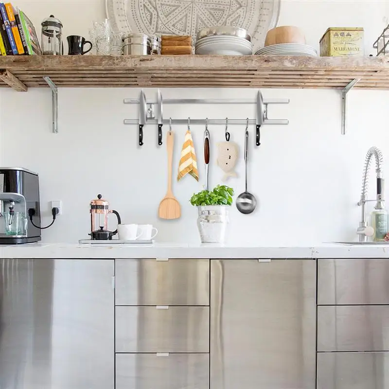 Магнитный держатель для ножей из нержавеющей стали 304 настенный двойной легкая