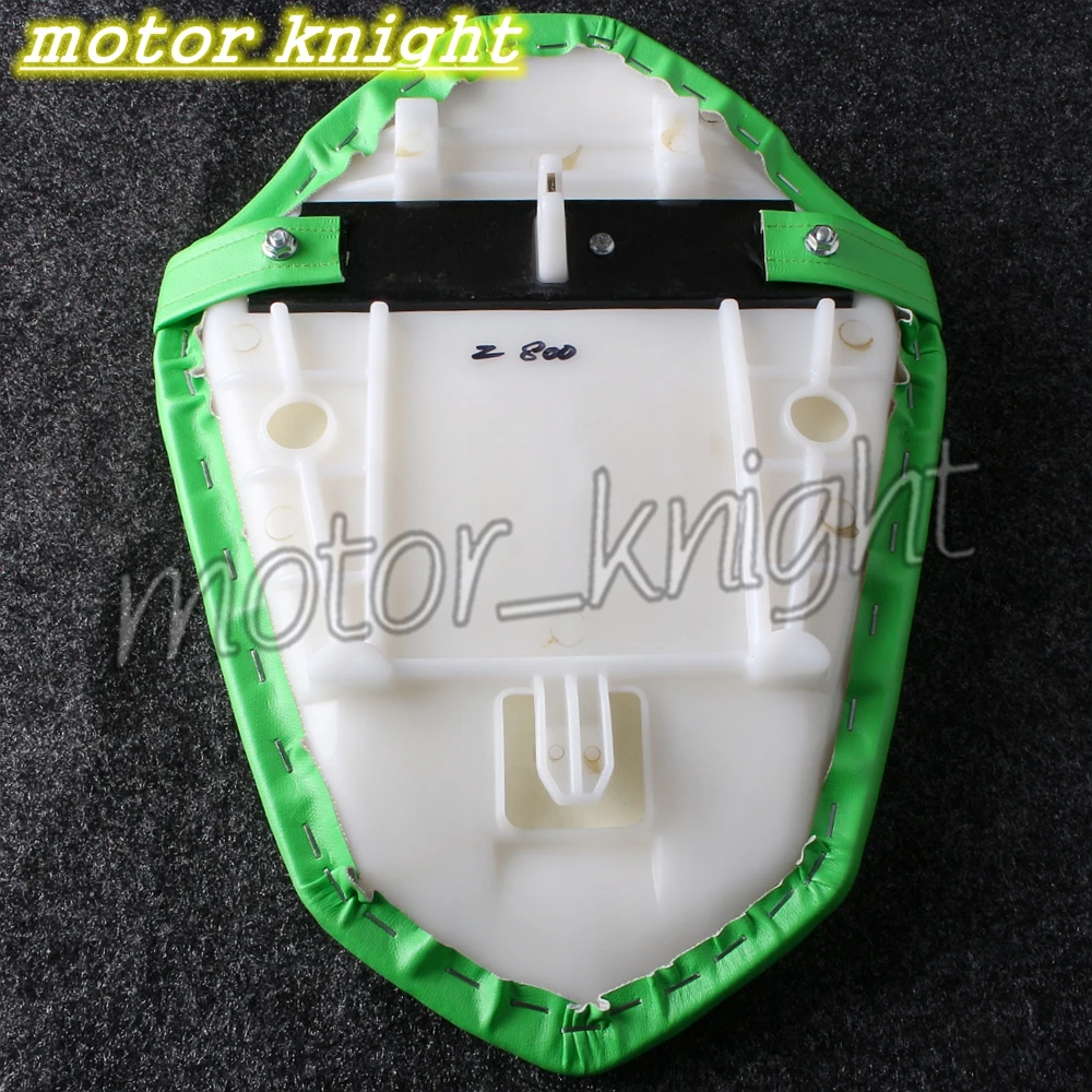 

Leather Rear Passenger Seat Soft Cushion Fit KAWASAKI Z800 13-16 Green Pillion