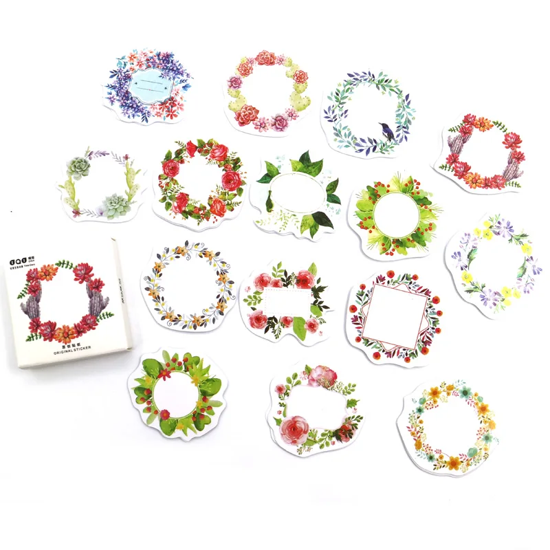 Новый креативный мини-венок бумажная наклейка украшение сделай сам дневник