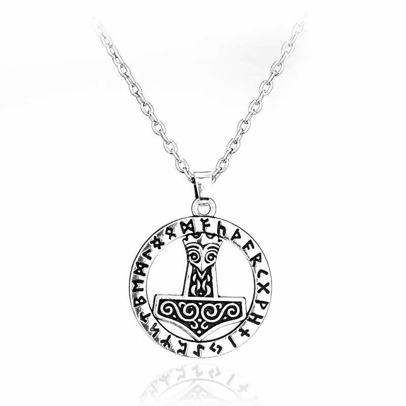 35 StyleS Necklace MJOLNIR NORSE VIKING GOD Pendant MYTHOLOGY New Jewelry for Women Men Gifts |