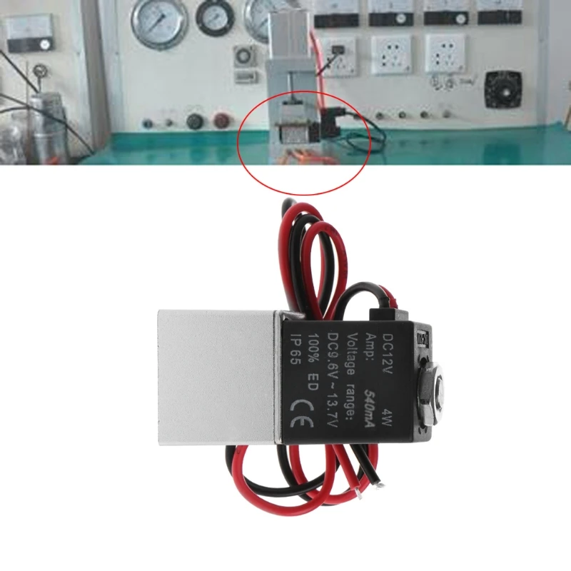 Нормально закрытый Соленоидный клапан 12V DC 1/8 &quotw/провод для воздушной газовой
