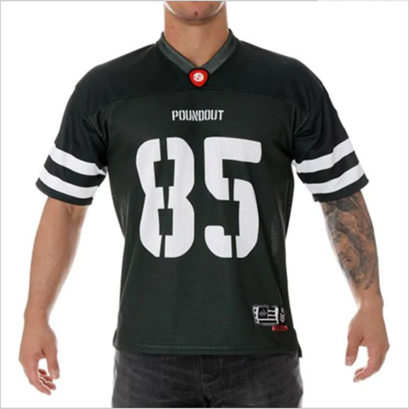 Мужская спортивная хлопковая футболка для бега фитнеса бодибилдинга с коротким