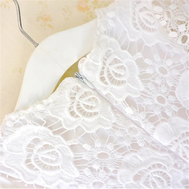 Lace baby Girls dress sleeve summer Hollow princess tutu dresses clothing 5CH511DS-38 [Eleven Story] | Детская одежда и обувь