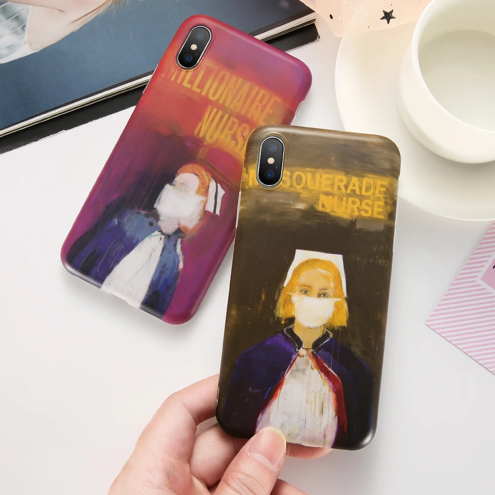 KISS Чехол рисунок imd чехол для iPhone 8 Plus мягкий TPU s X XR XS Max 6 6s 7 телефона Coques |