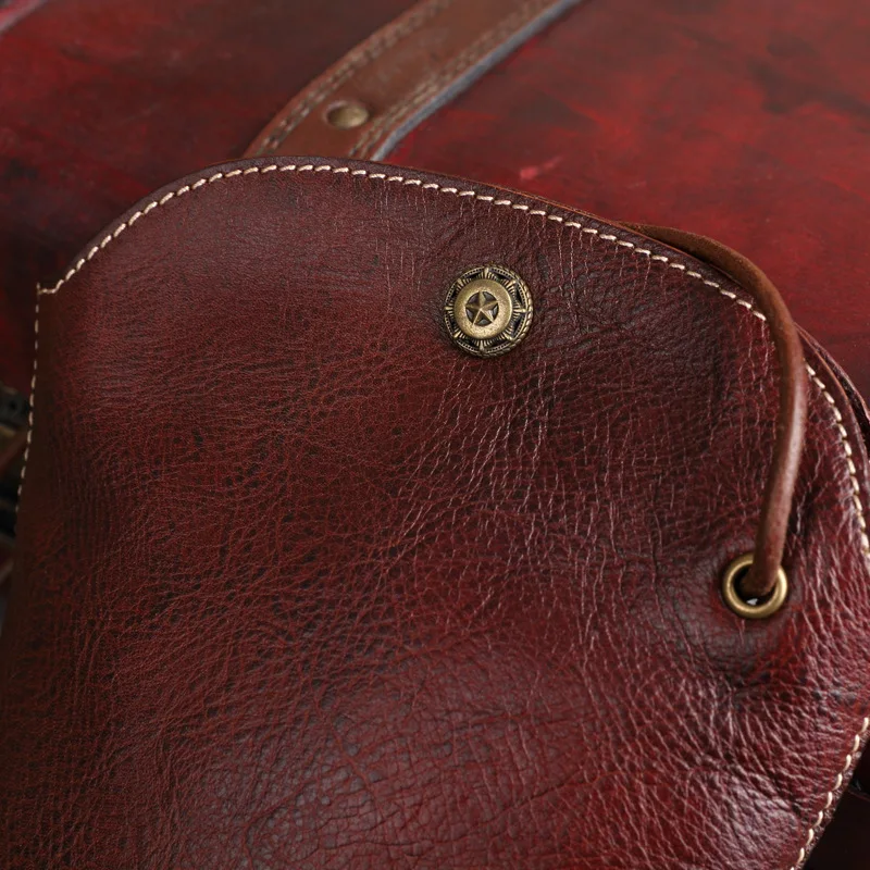 Женские сумки-мессенджеры из натуральной воловьей кожи винтажные дамские