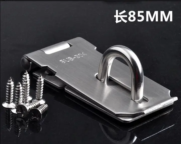 

stainless steel Door Hinges Anti-theft Padlock lock buckle holder Hasps With screw