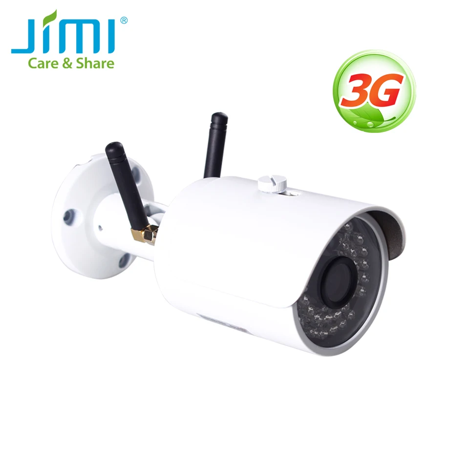 Камера для наружного использования Jimi JH012 с беспроводной сетью 3G и Wi-Fi, защитой IP65 от воды и 30-дневным бесплатным облачным хранением.