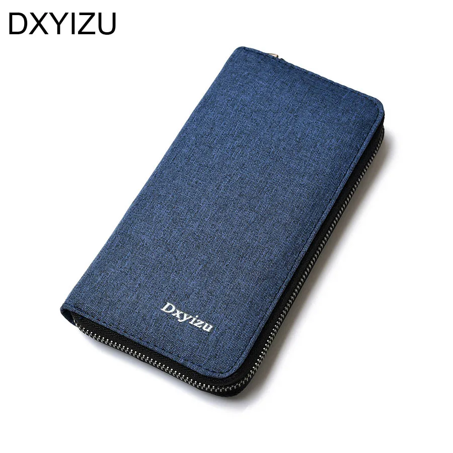 Мужской Длинный дизайнерский кошелек на молнии визитница женский черный