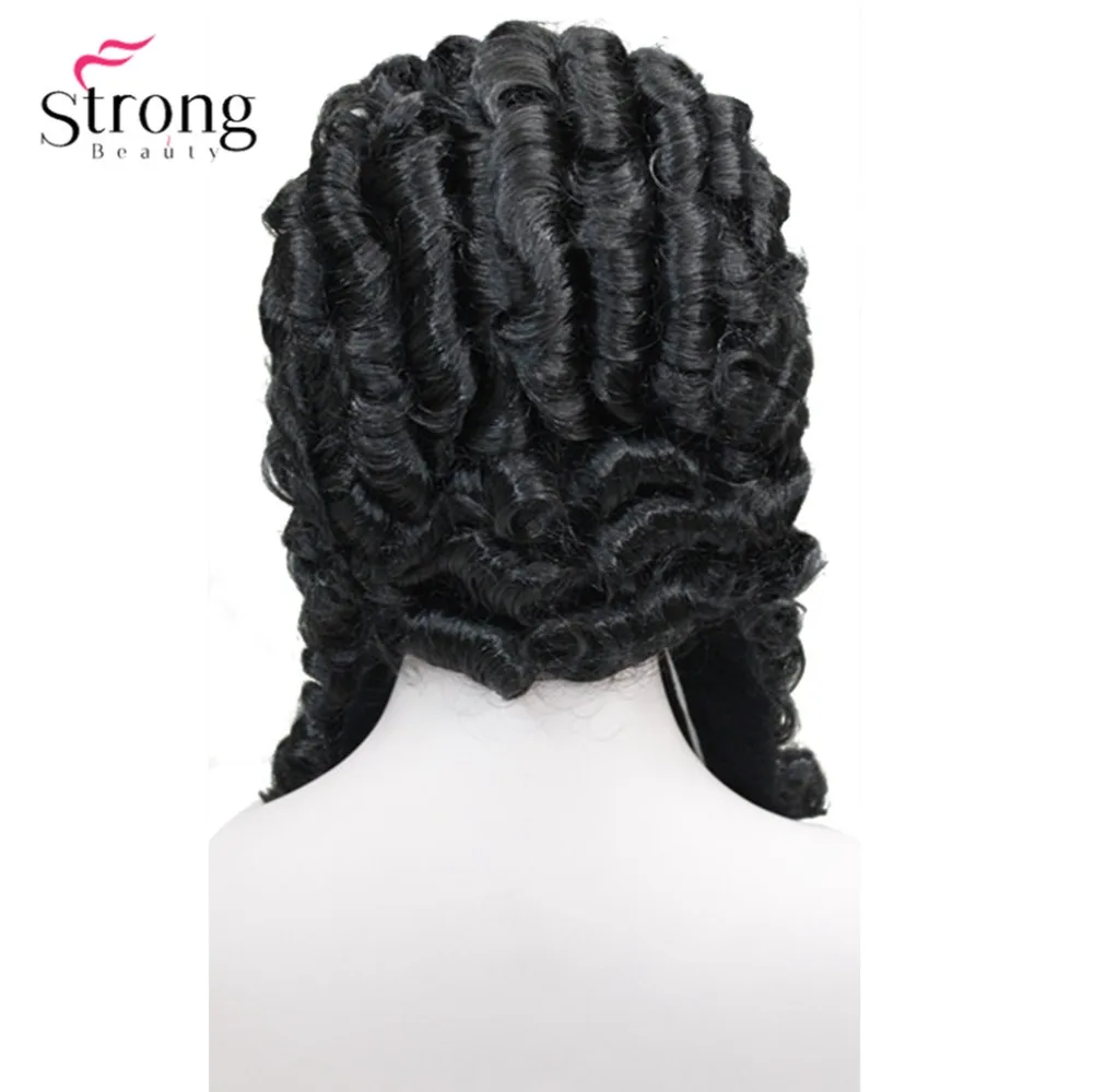 StrongBeauty, парик для судьей, британский Барристер, женский парик для работы с адвокатом, волосы, нарядное платье, костюм из синтетического волокна