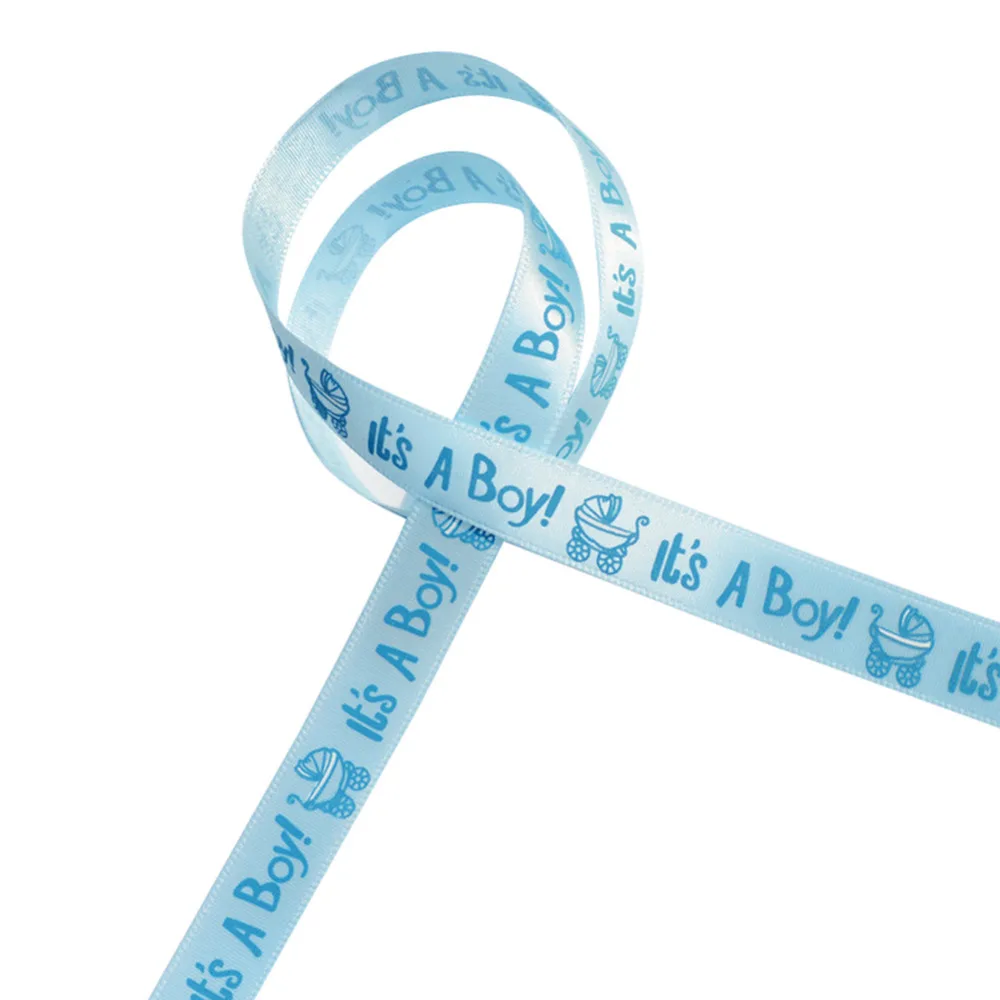 10 ярдов это мальчик девочка с принтом и лентой на крещение для душа из сатина Пол