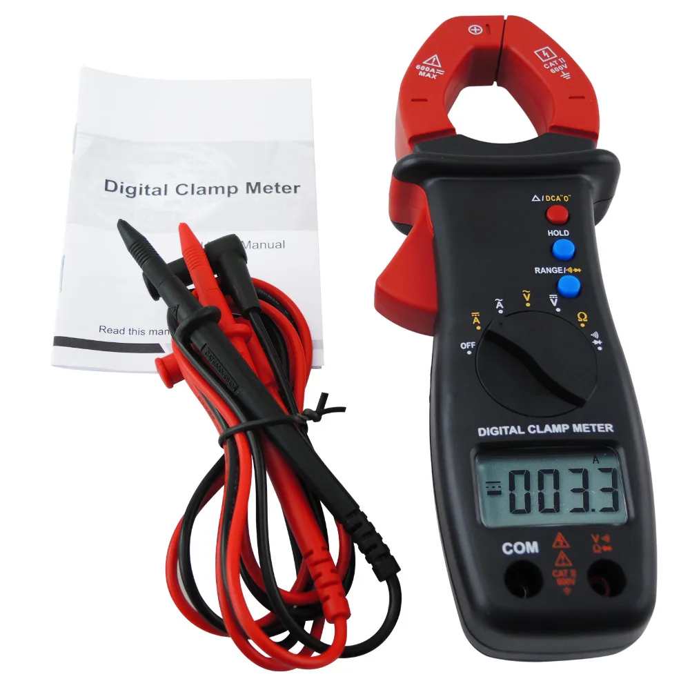 Цифровой мультиметр зажим измеритель цепи сопротивления переменного и