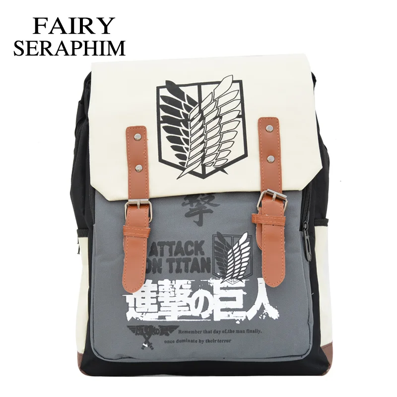 Школьный рюкзак Феи Серафима из мультфильма атака на титанов для подростков