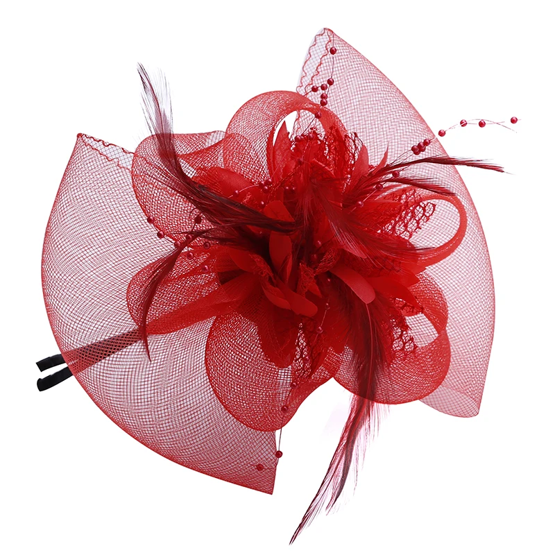 Женская вуалетка с перьями и шерстяной отделкой Свадебные вечерние для невесты |