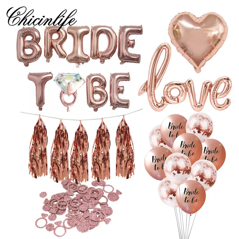Chicinlife 1 Набор для невесты чтобы быть воздушным шаром баннер вечеринки свадьбы