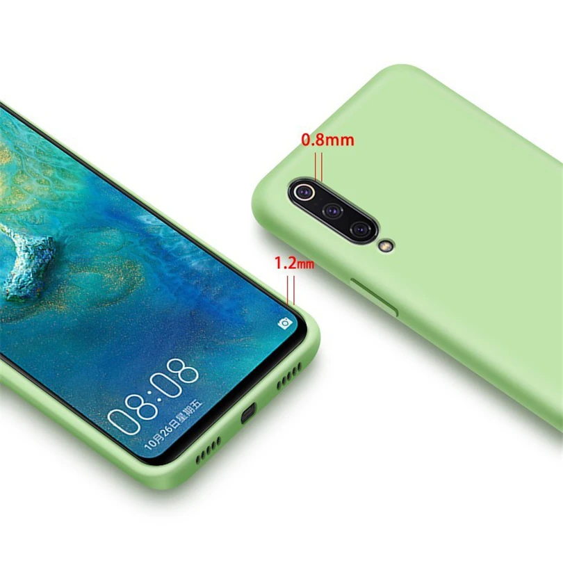 Lightweight Case For Xiaomi Mi 9SE 8SE A1 A2 9 8 Liquid Soft Silicone TPU Shockproof Cover Lite Mix 2 3 2S |
