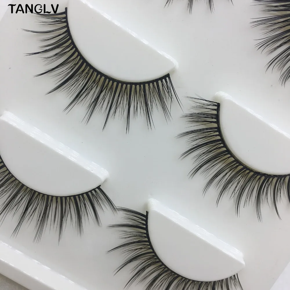 Толстые плотные натуральные ложные накладные ресницы Professional Bigeye Makeup Tips Lash