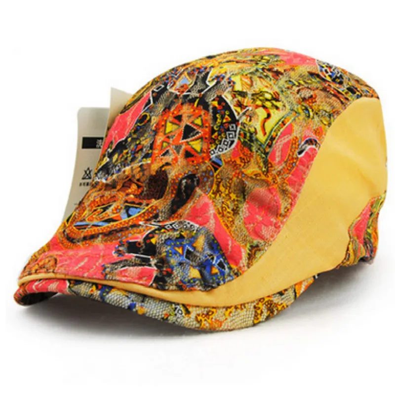 Женские береты с цветочным принтом 5 цветов|beret hat|beret capsummer beret |