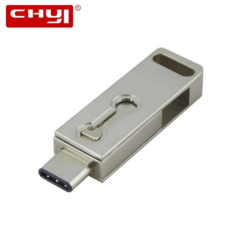 CHYI Ручка накопитель 64 ГБ металла алюминиевого сплава USB 3 1 Флешка мини U диск