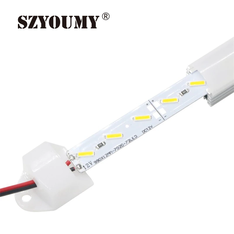 SZYOUMY 100 шт. 50 см 7020 светодиодная жесткая полоса 12 В постоянного тока