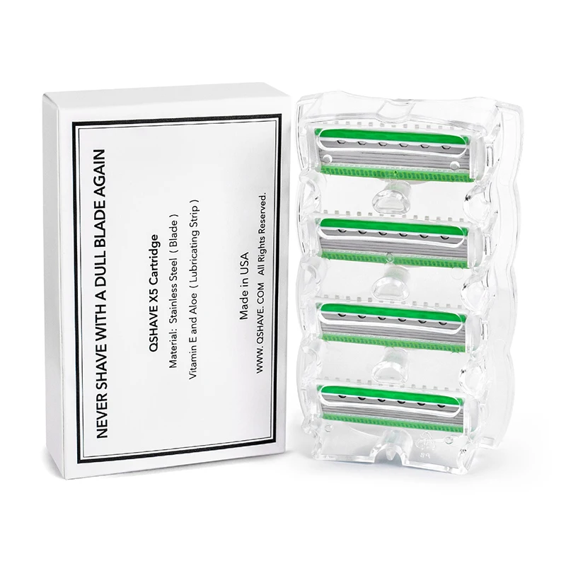 QSHAVE Green Series 5 слойная бритва для женщин