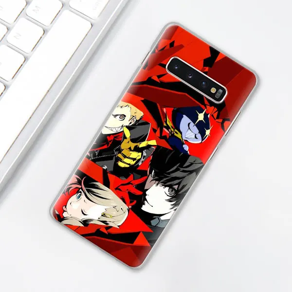 P5 P Persona 5 чехол для телефона для samsung Galaxy S10e S10 плюс S7 S8 S9 Plus, Note 8, 9, 10, плюс S10 5G M20 M30 жесткий чехол Coque - Цвет: 009