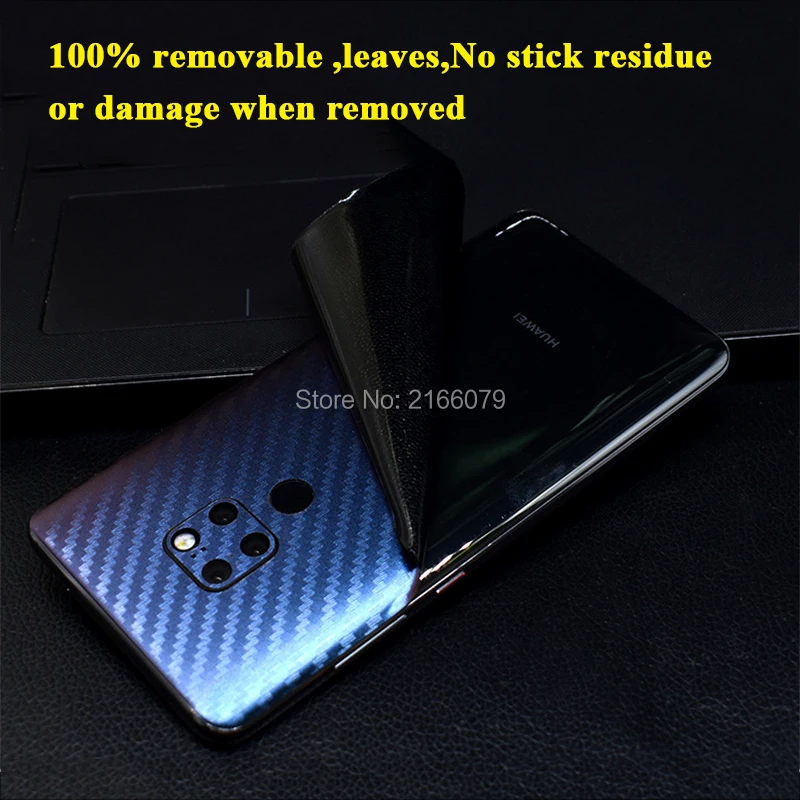 Для huawei mate 9 10 20 Pro X 20X Lite 3D Градиент из углеродного волокна полное заднее покрытие Наклейка защитная наклейка для телефона