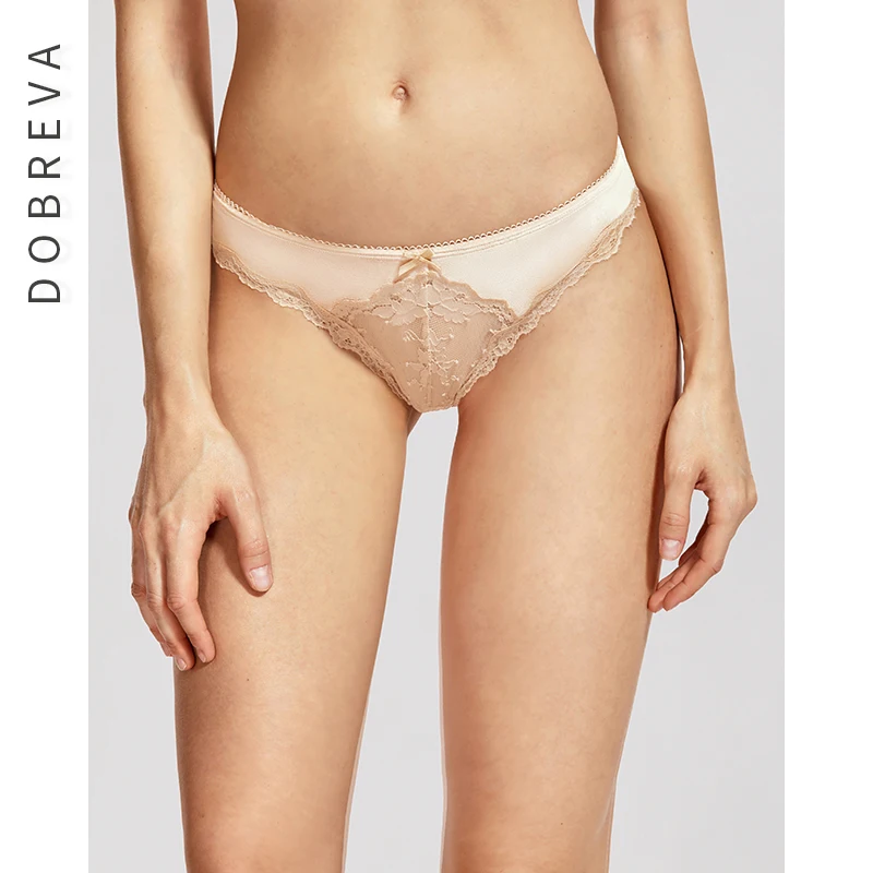 DOBREVA женские бархатные стринги с низкой посадкой - Цвет: Beige02